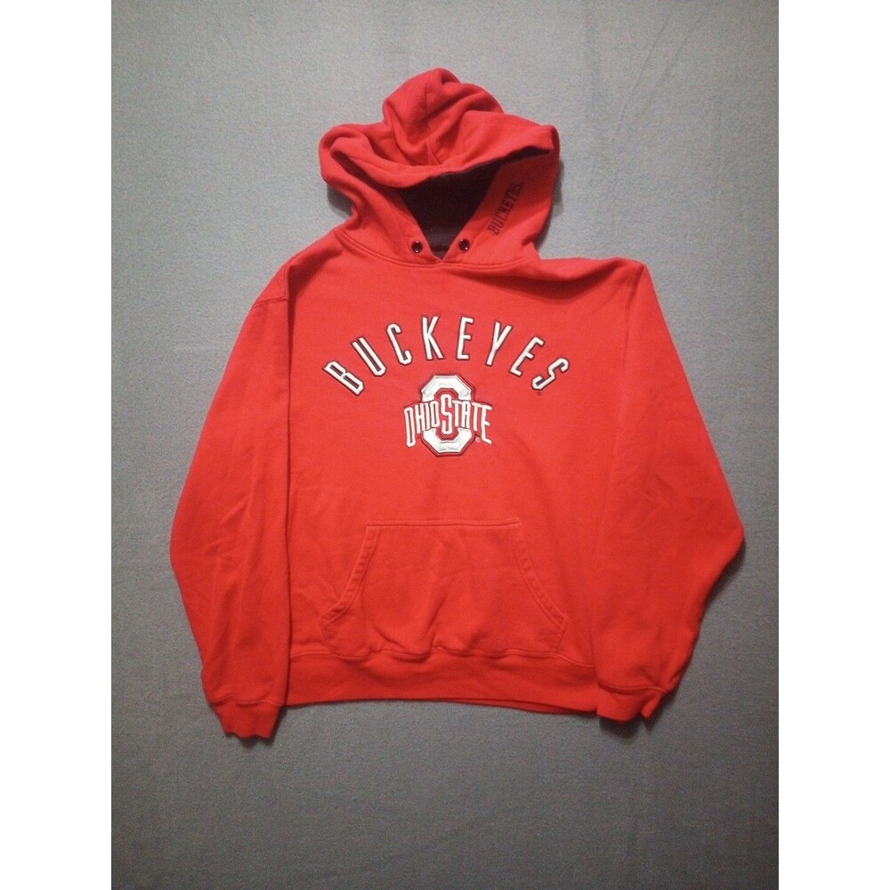Ohio State Buckeyes Varsity Authentic Apparel Men's Large Pullover Hoodie Red
